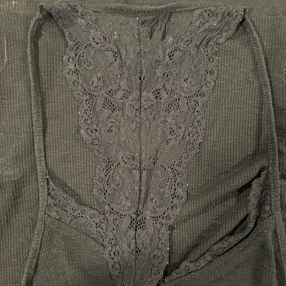 Express Black Lace Racerback Tank - Picture 4 of 4